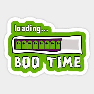 Boo Time Loading Bar - Ghostly Anticipation No 3 Sticker